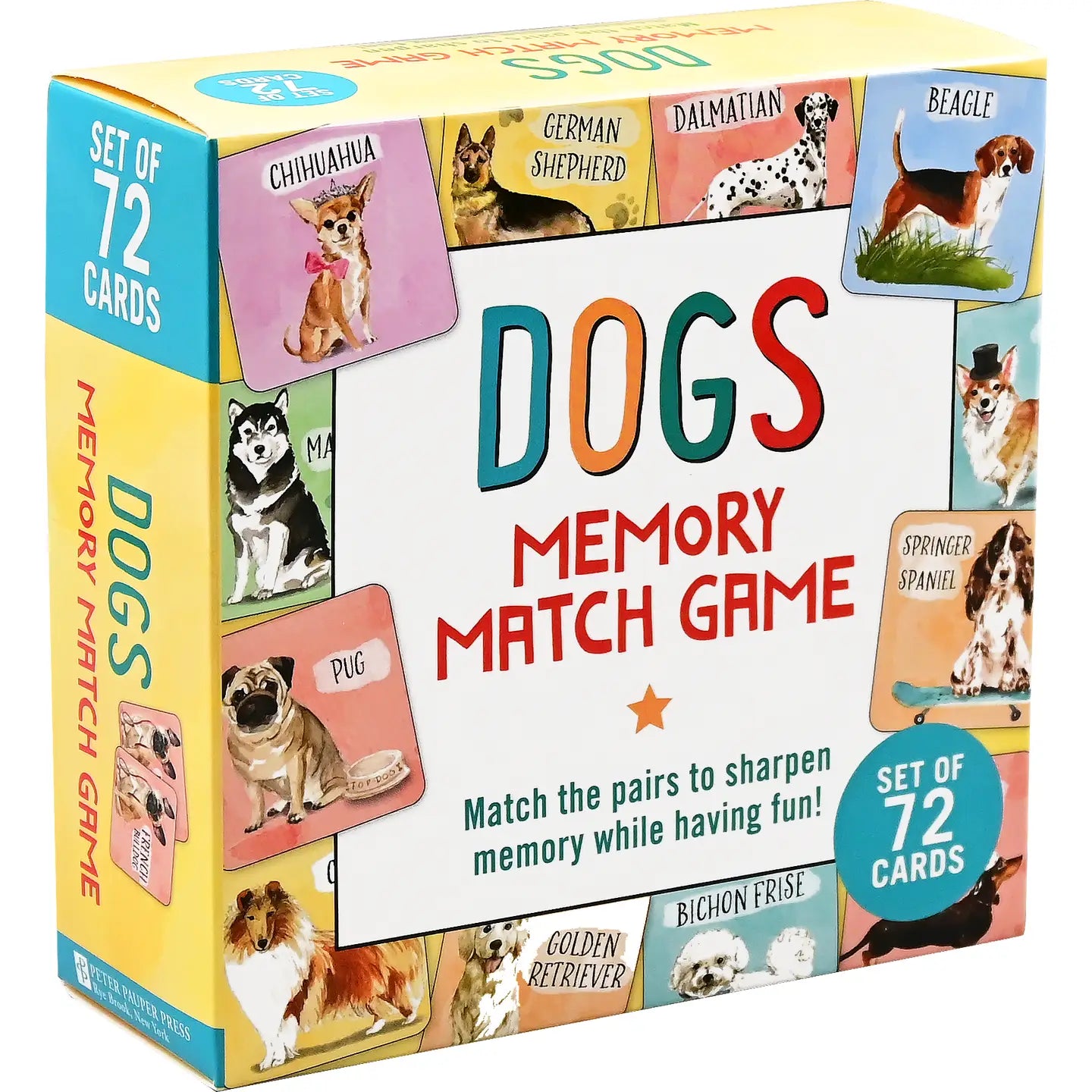 Dogs Memory Match Game (Set of 72 Cards)