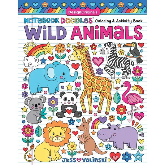 Doodles Wild Animals Coloring Book - Notebook