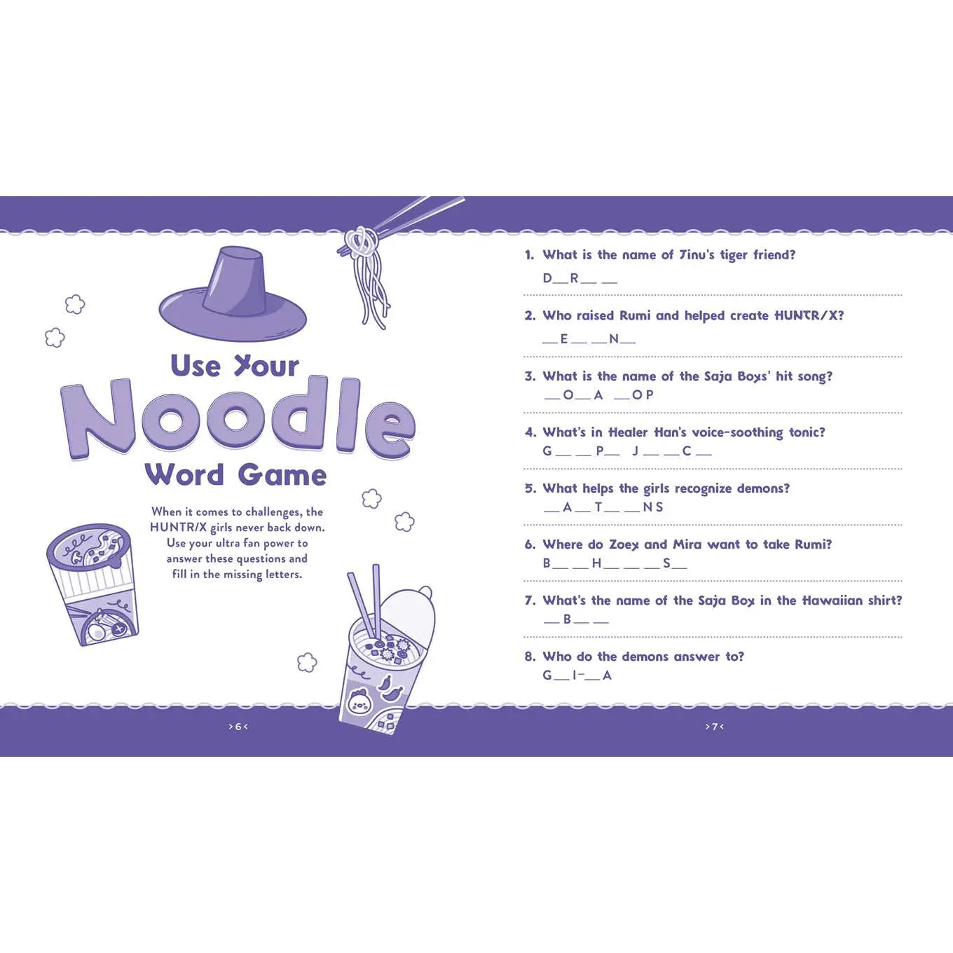 Unofficial Kpop Demon Hunters Activity Book