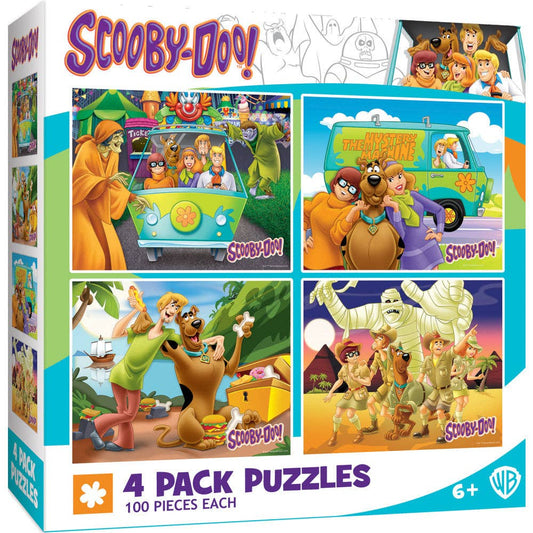 Scooby-Doo! 4-Pack 100 Piece Jigsaw Puzzles