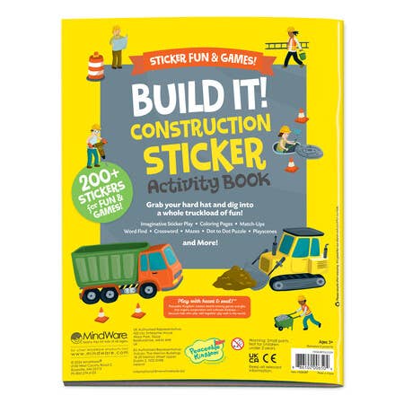 Build It! Construction Sticker Activity Book