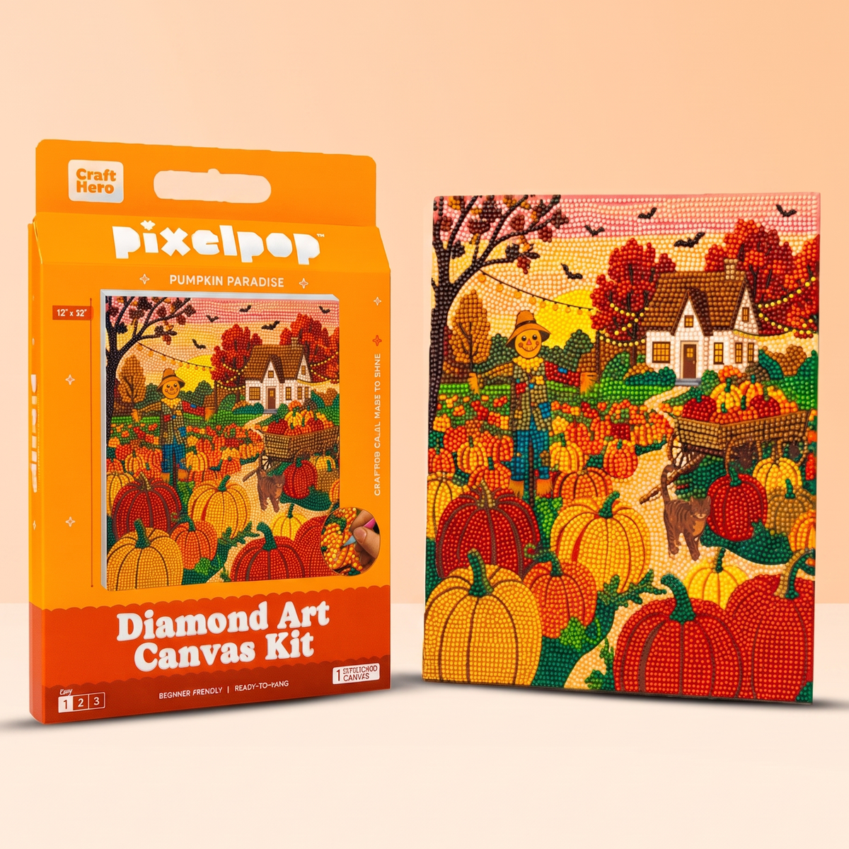Fall Diamond Art Kit - Pumpkin Patch