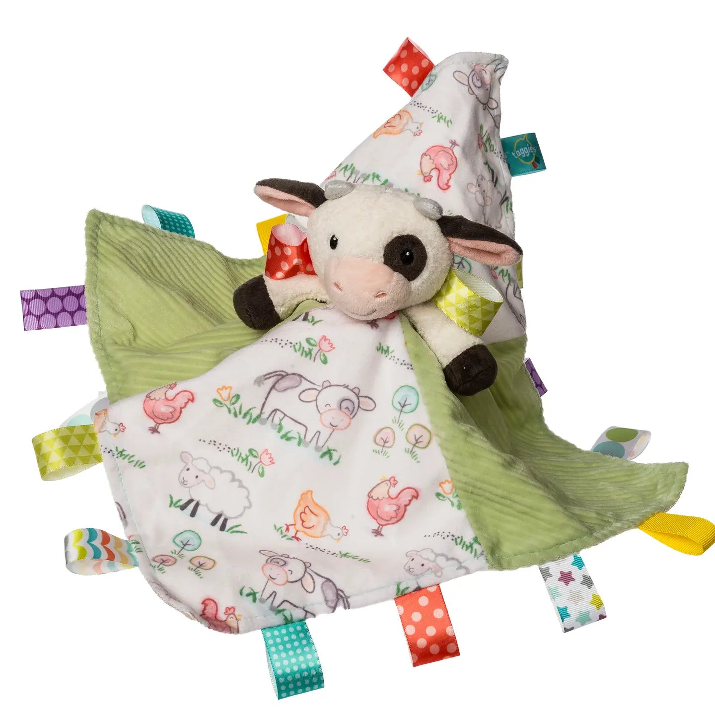 Taggies Buttercup Cow Character Blanket