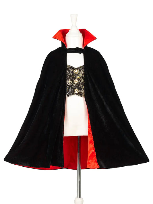 Dracula Cape + Teeth Costume Set For Kids