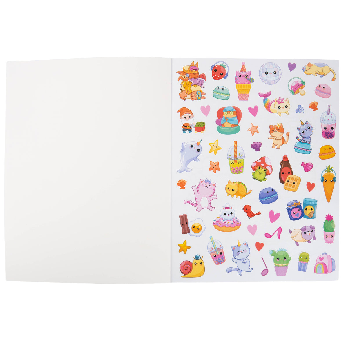 Totally Awesome Too Cute Coloring Book with Stickers