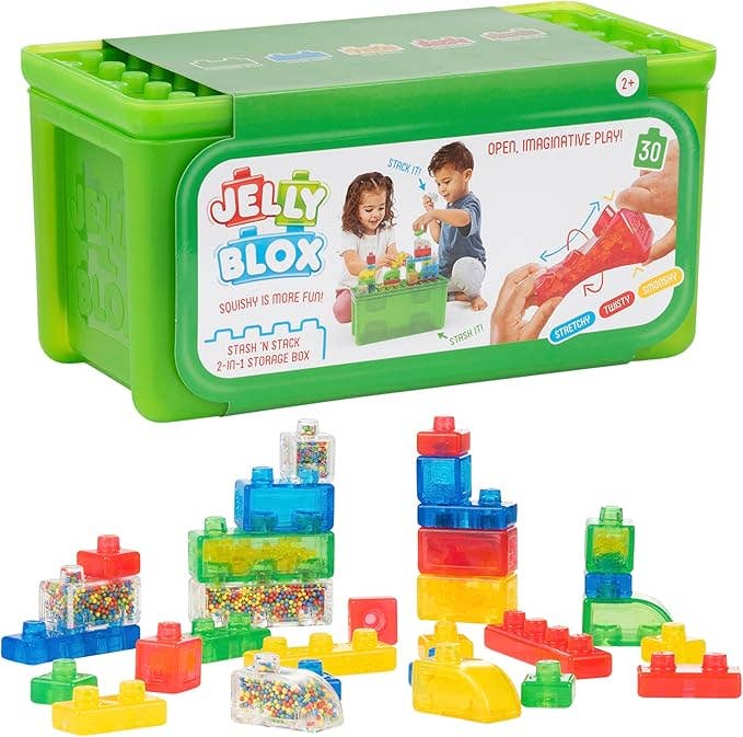 Jelly Blox Stackable Stash & Stack Sensory Play Toy