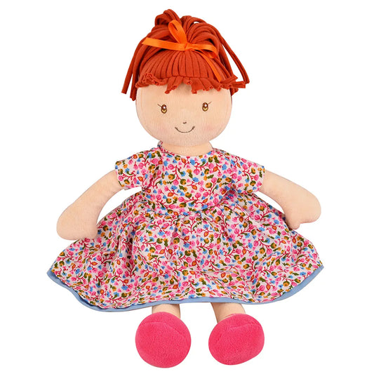 Emmy Lu Orange Hair with Pink Print Dress