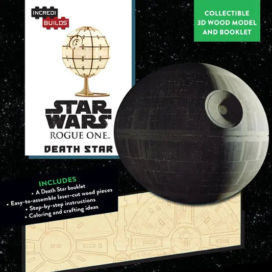 Incredibuilds: Star Wars: Rogue One: Death Star 3D Wood Model and Book