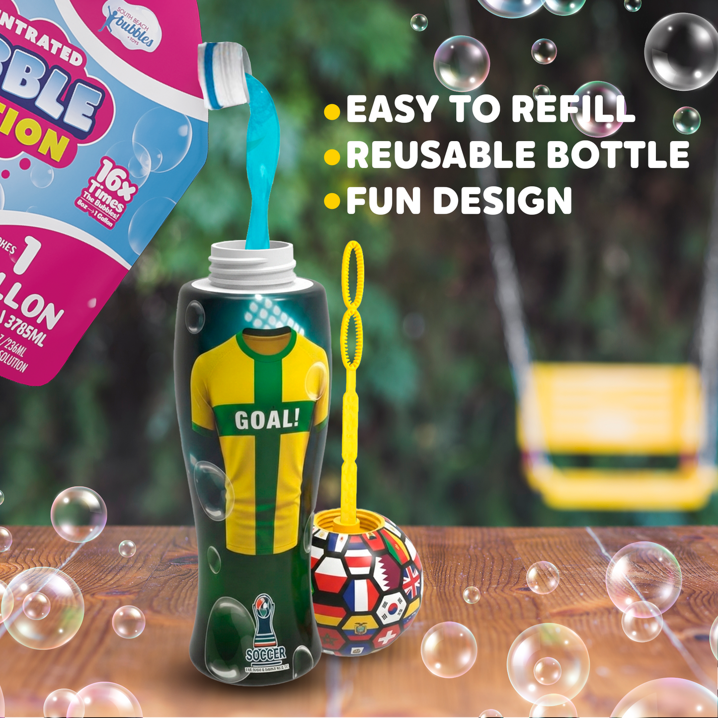 The Unspillables Soccer Bubbles PDQ