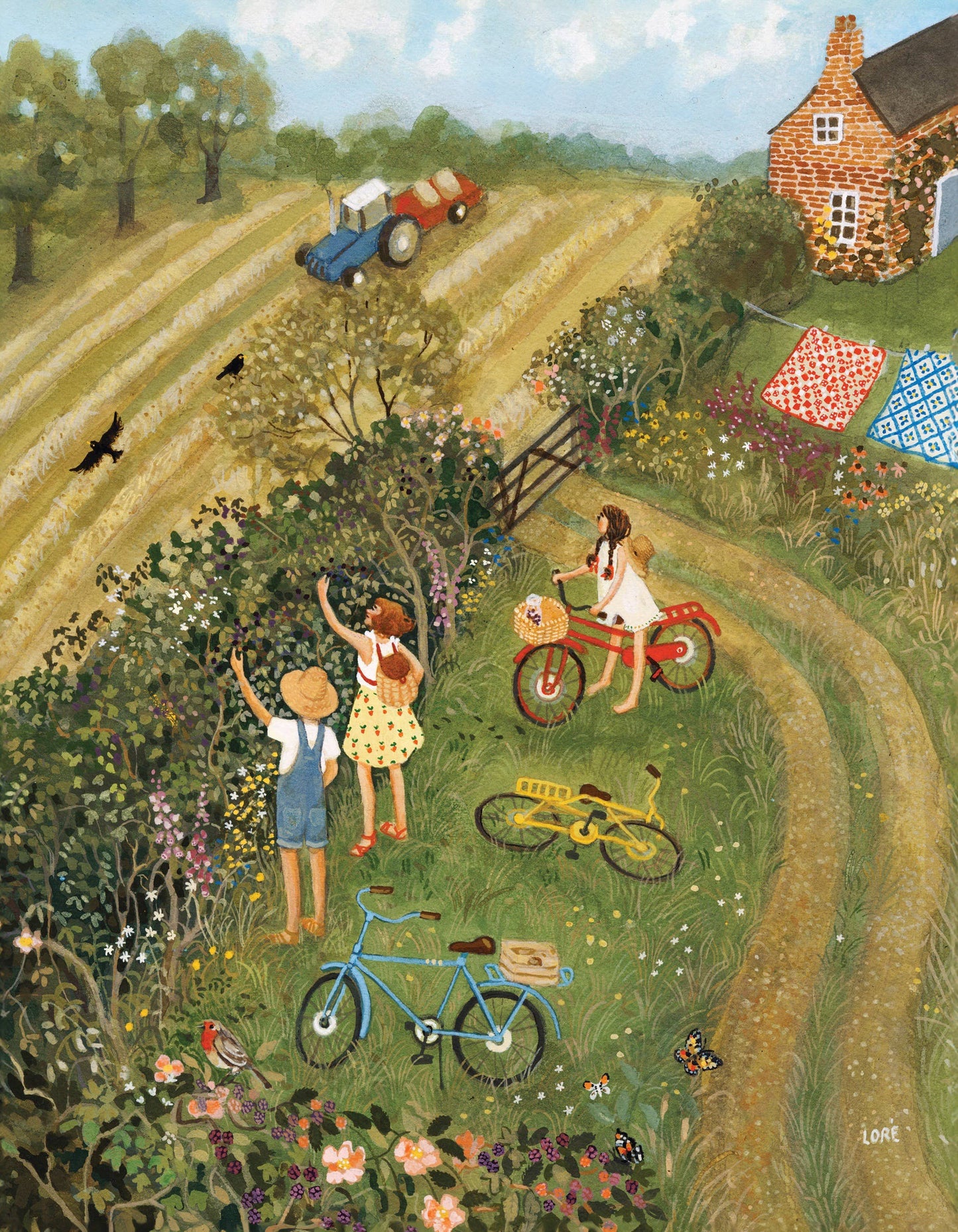 Along the Hedgerow - 100 Piece Mini Puzzle