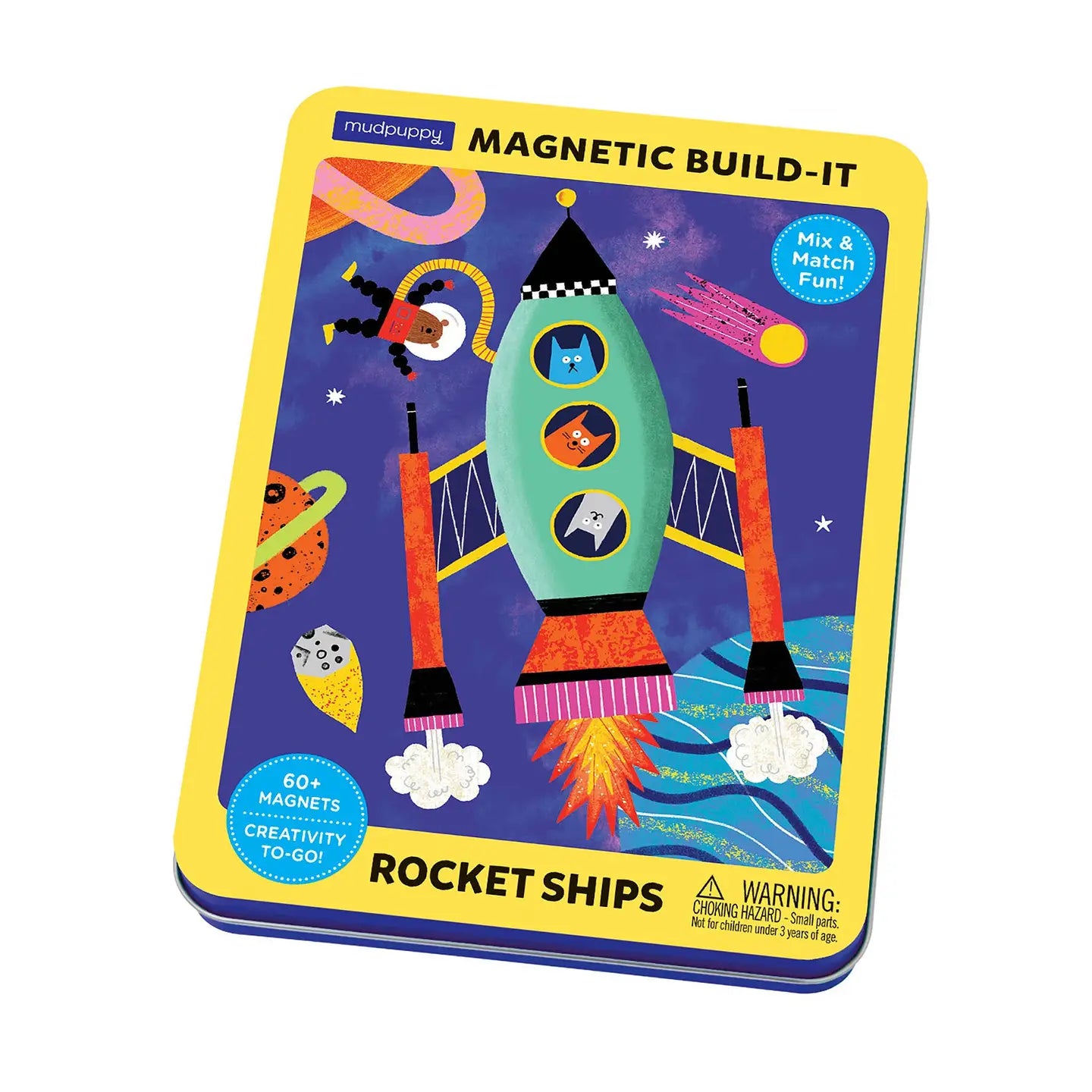 Rocket Ships Magnetic Build-It