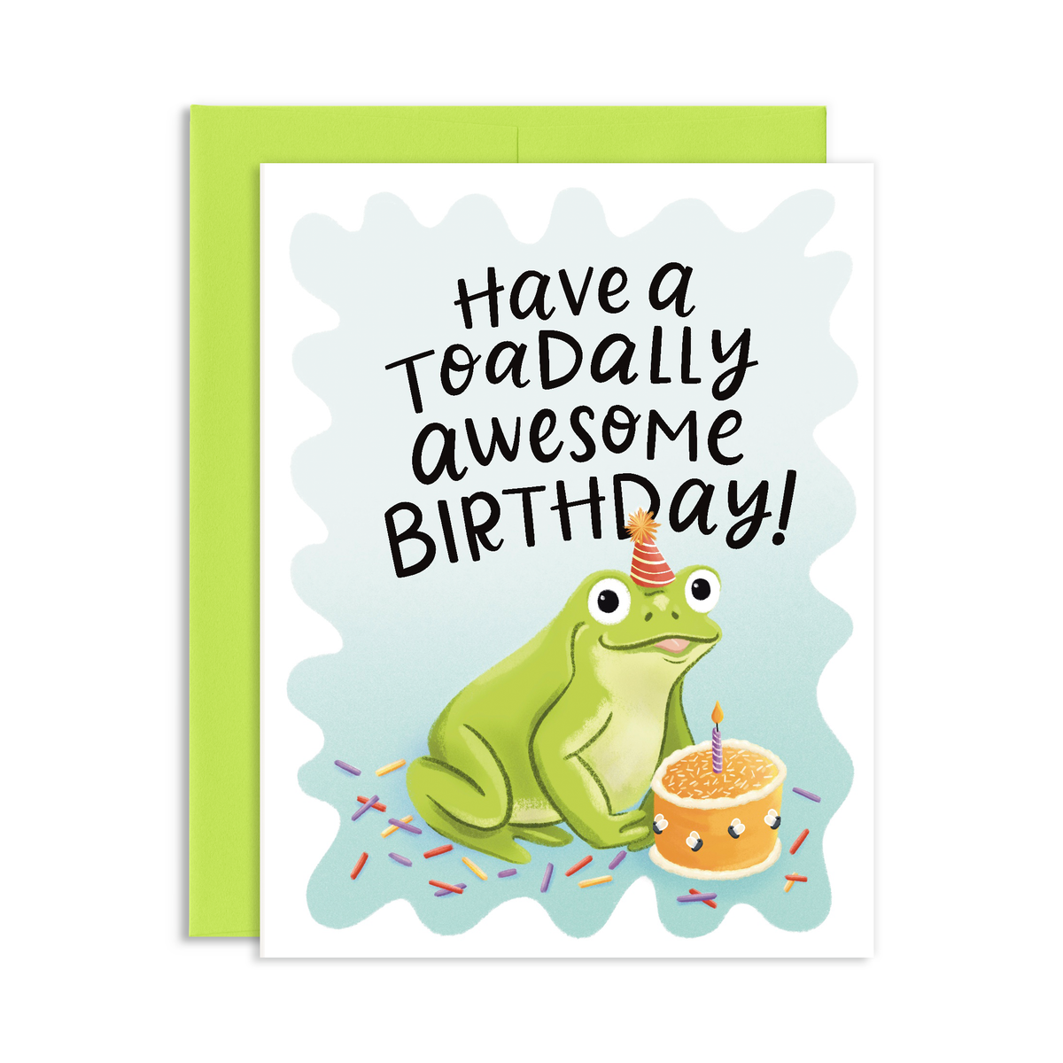 Totally Awesome Frog Birthday Greeting Card