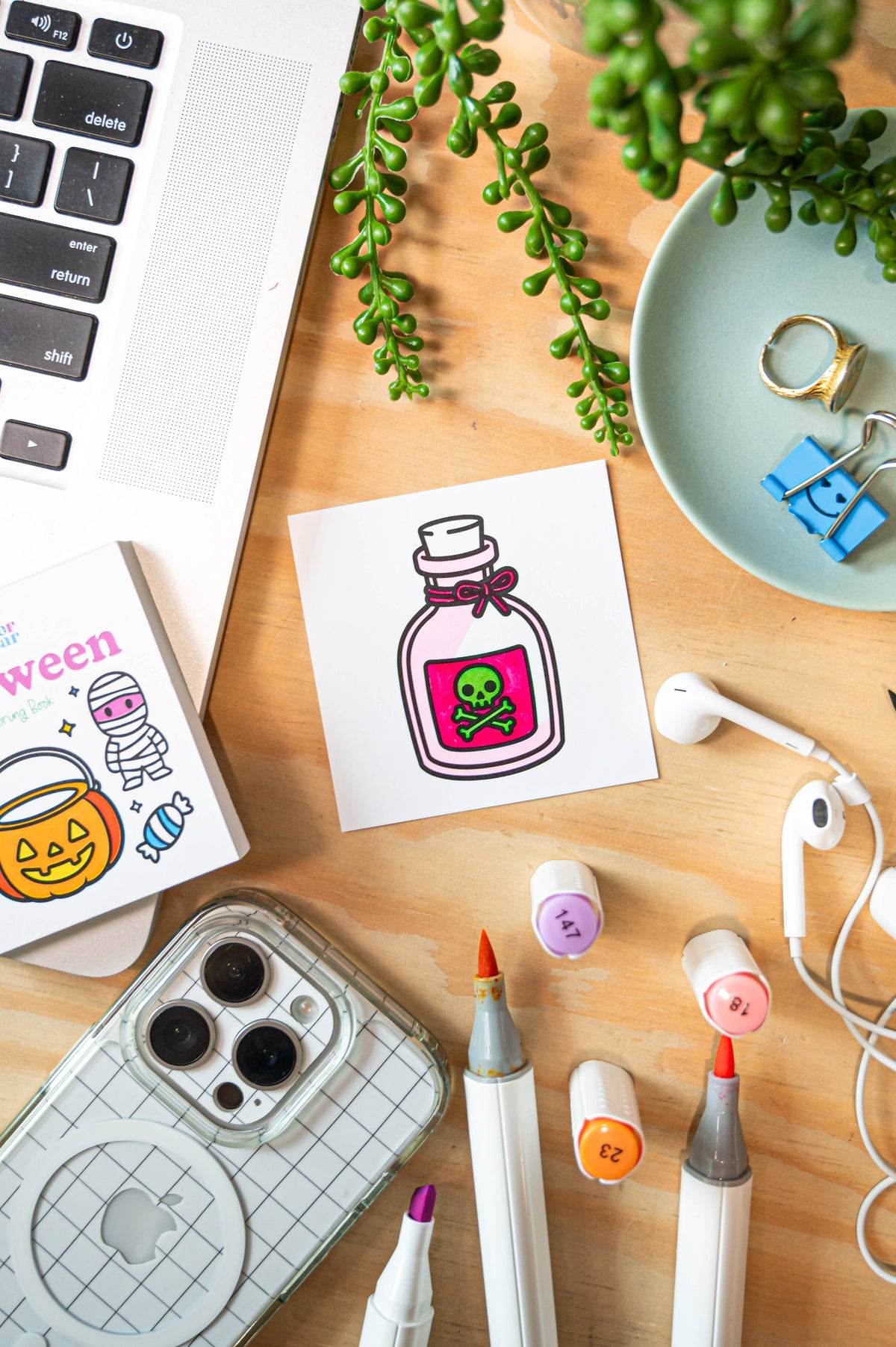 Halloween Mini Coloring Book