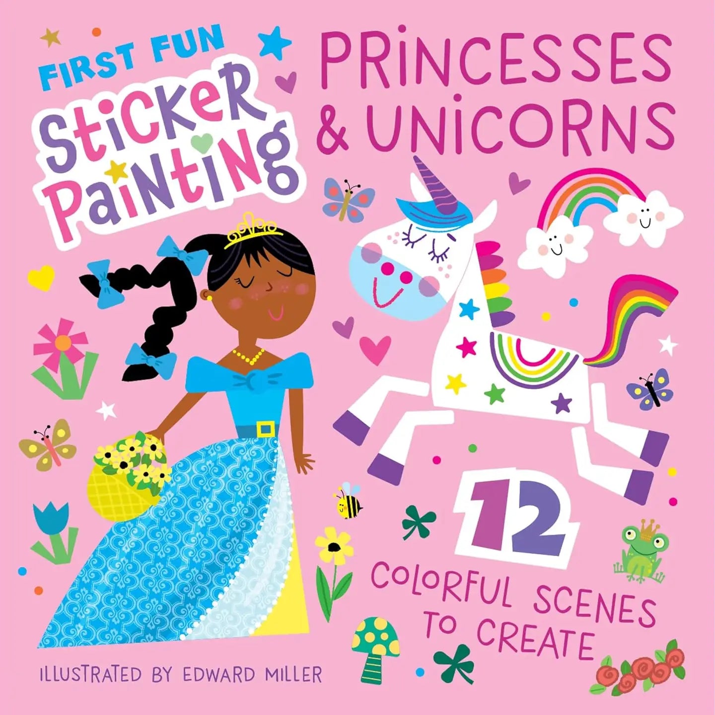 First Fun Sticker Painting: Princesses & Unicorns