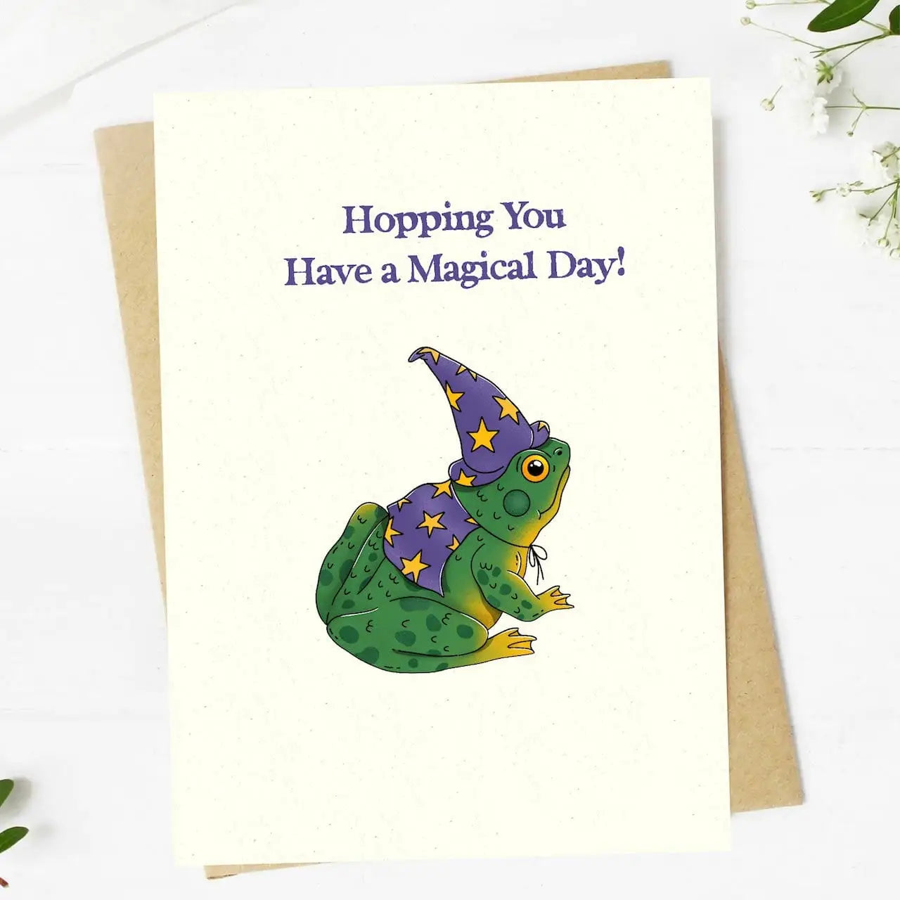 "Hopping You Have A Magical Day" Birthday Card