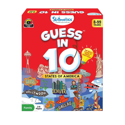 Skillmatics Guess in 10 States of America Card Game