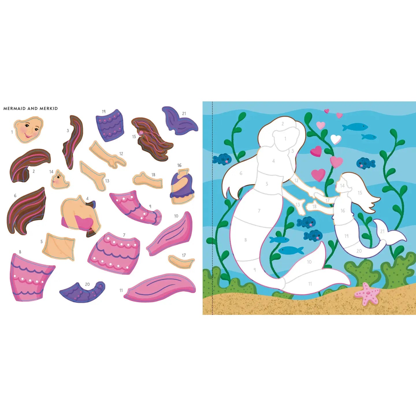 Mermaids & More Color By Sticker