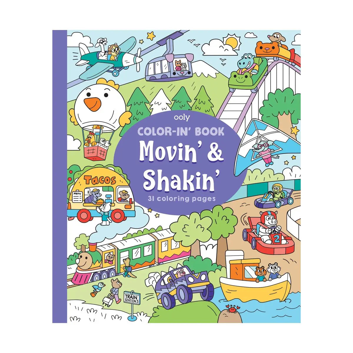 Movin' & Shakin' Color-in' Book