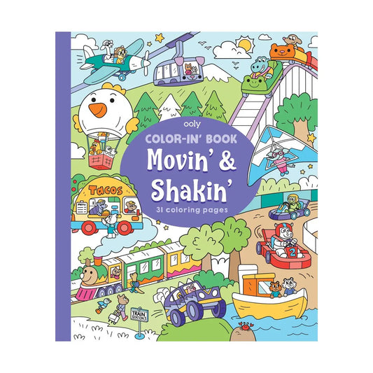 Movin' & Shakin' Color-in' Book