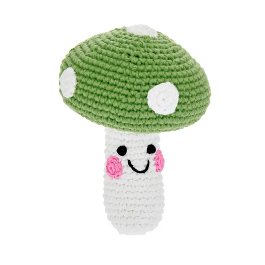 Pretend Play Food Rattle - Green Mushroom