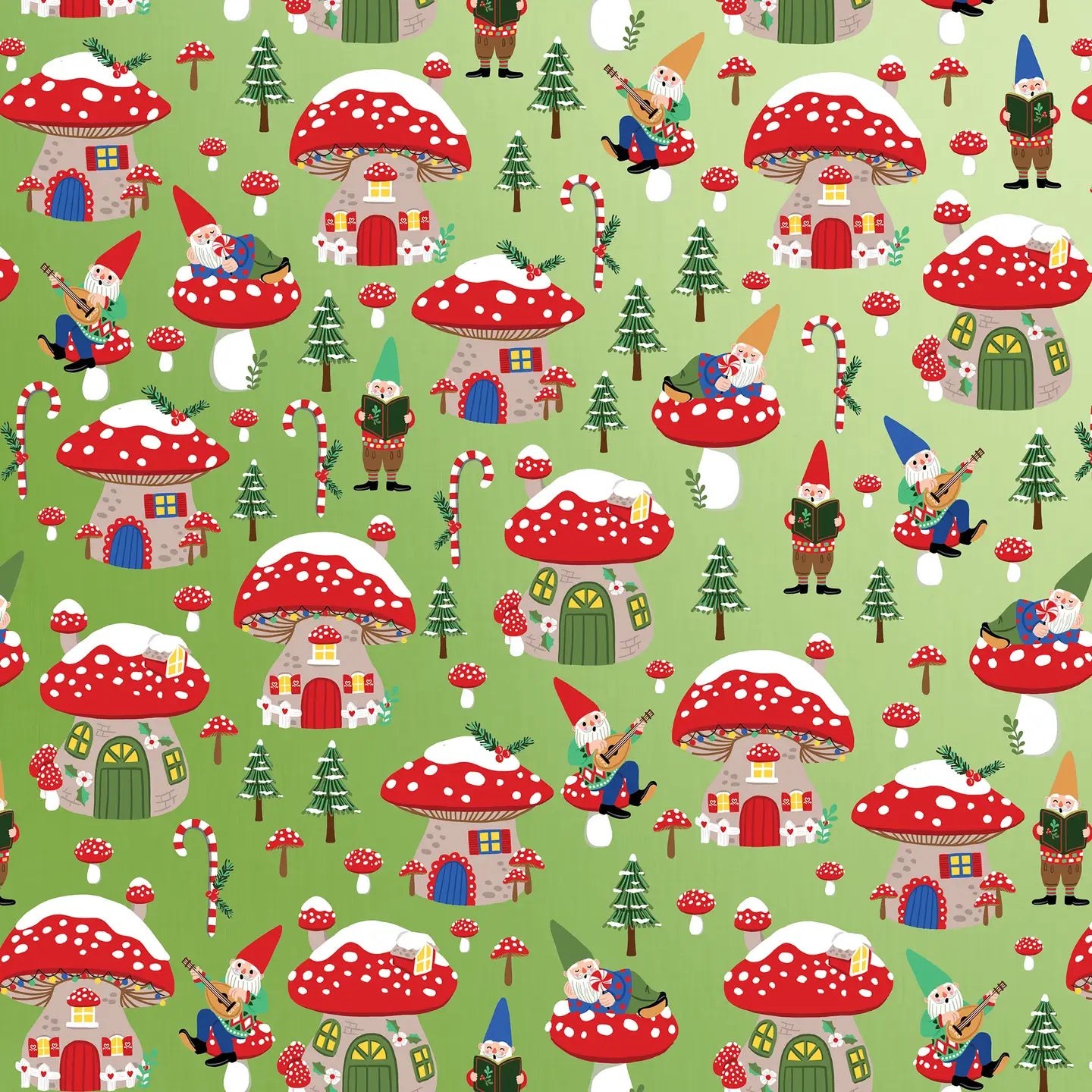 Holiday Gnomes Wrapping Paper