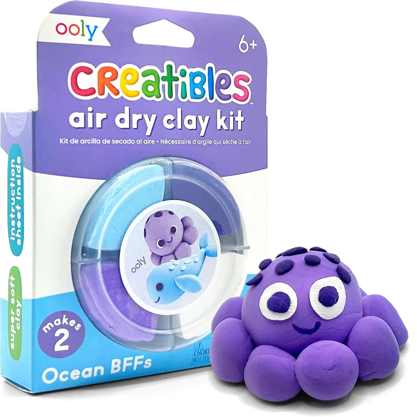 Ocean Bffs (Set of 4) Creatibles D.I.Y. Air-Dry Clay Ki