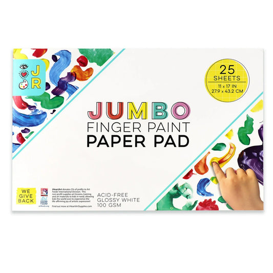 Jumbo Finger Paint Paper Pad -iHeartArt JR