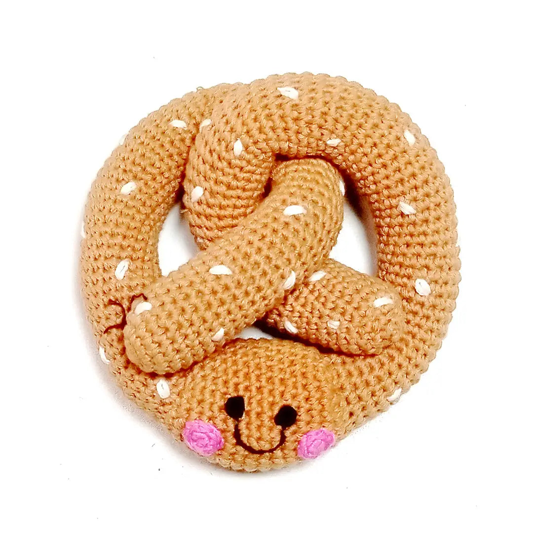 Pretend Play Food Rattle - Soft Pretzel