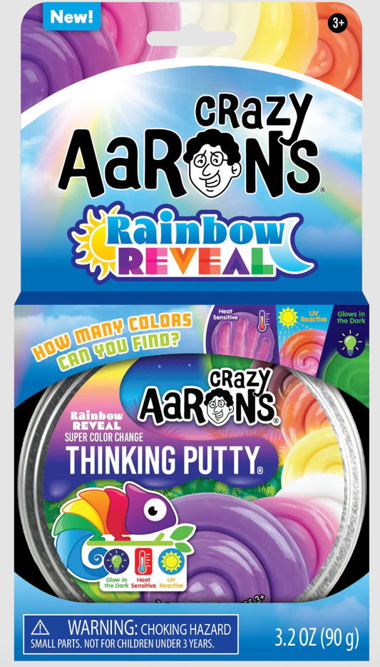 Crazy Aaron's Rainbow Reveal Super Color Chance Thinking Putty