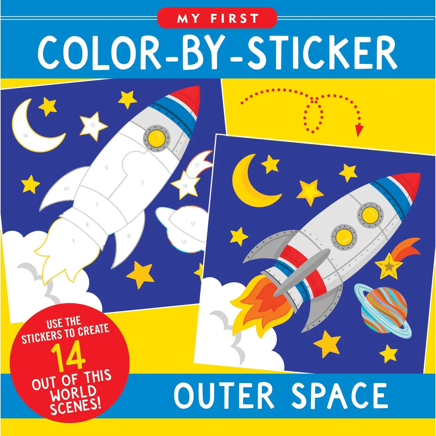 Outer Space Color-by-Sticker