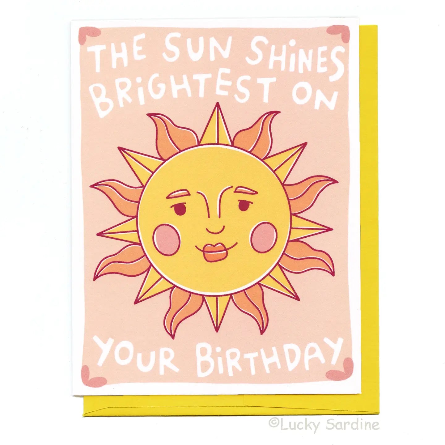 Celestial Sun Birthday, Retro Vintage 70s 80s Sunshine Card