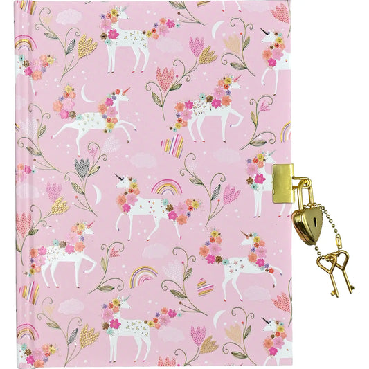 Unicorn Blooms Locking Journal
