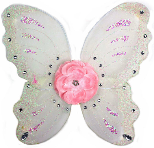 White/Pink Fairy Wings for Little Kids