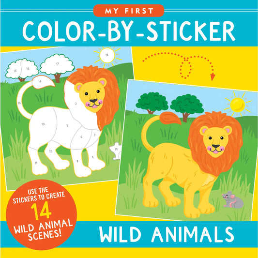 Wild Animals First Color By Sticker Book