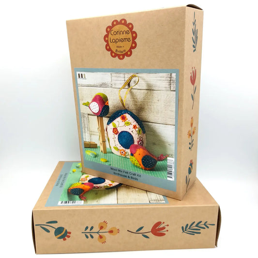 Birdhouse and Two Birds Felt Craft Kit