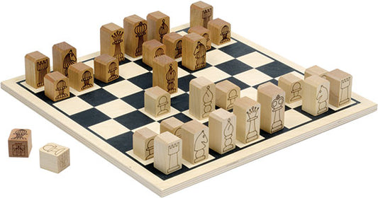 Chess - Shaped pieces with basic board