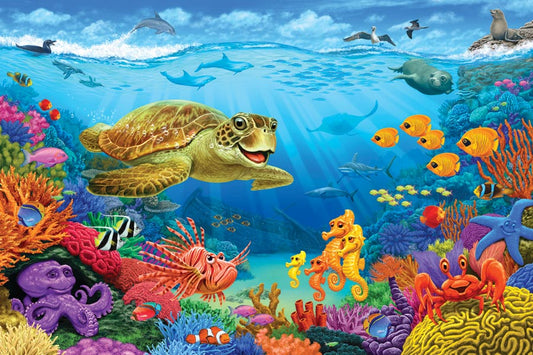 Ocean Reef Floor Puzzle 36pc