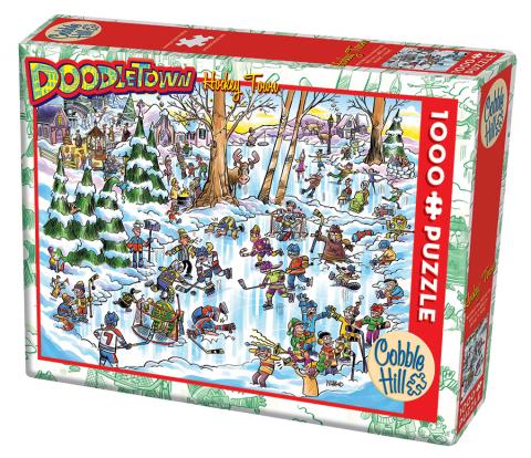 Doodletown: Hockey Town 1000pc