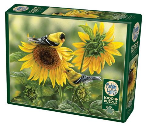 Sunflowers and Goldfinches 1000pc