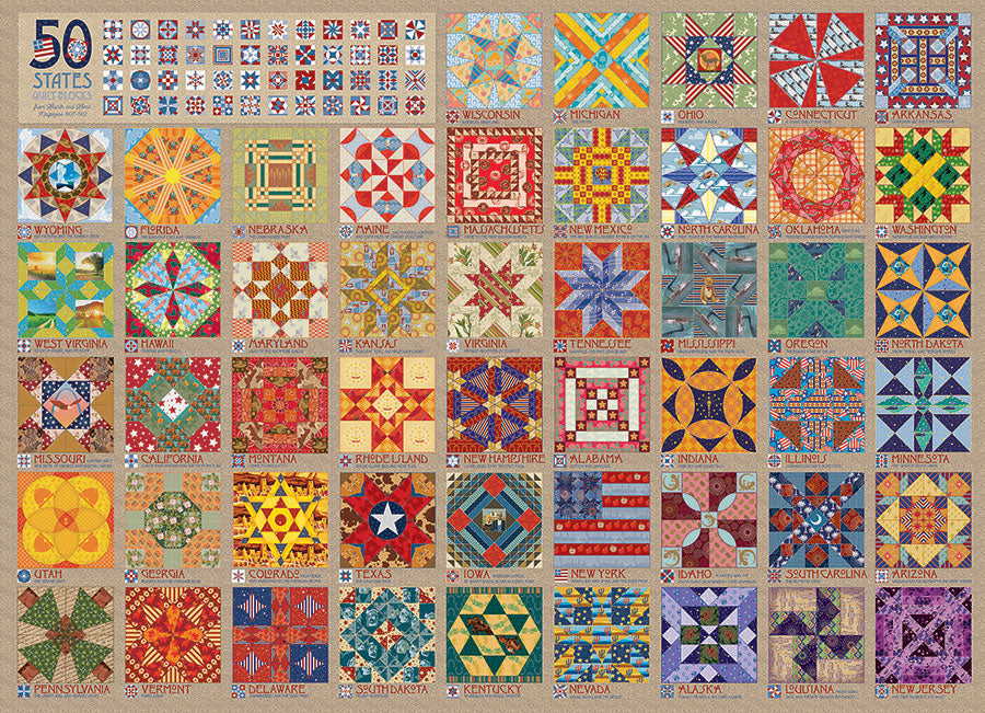 50 States Quilt Blocks 1000pc