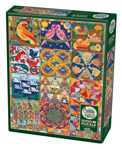 Twelve Days of Christmas Quilt 1000pc