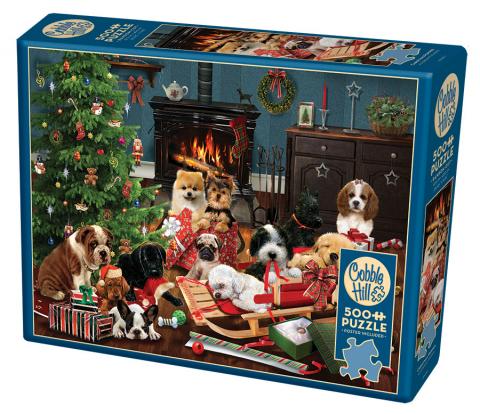 Christmas Puppies 500pc