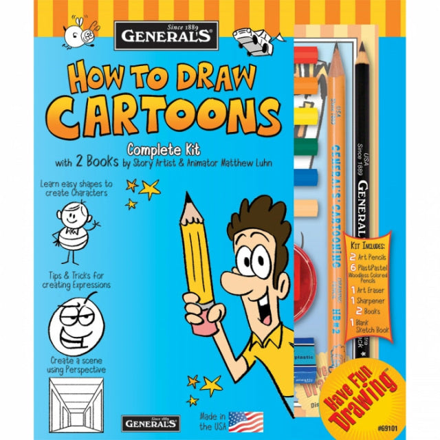 General's® How to Draw Cartoons Kit
