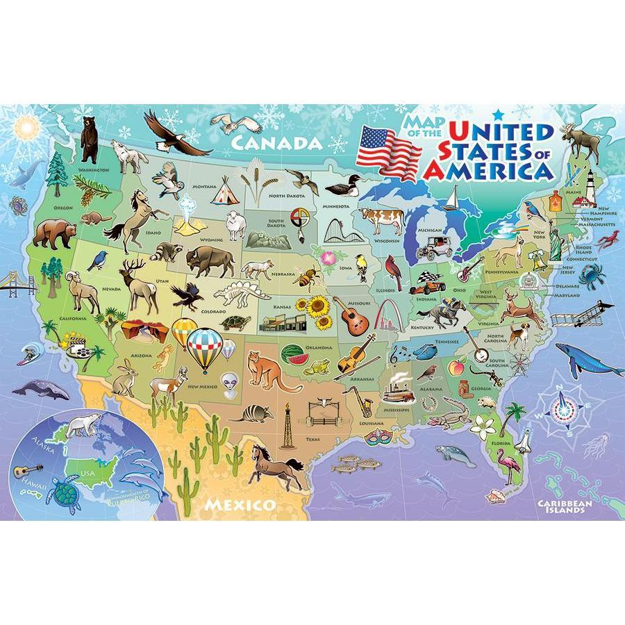 Map of the USA (Floor Puzzle)